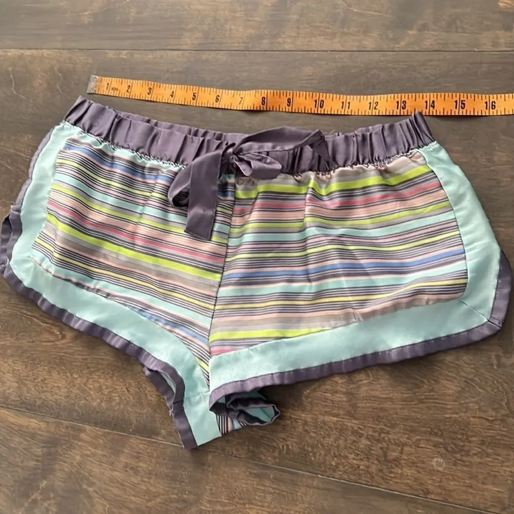 Victorias Secret vintage second skin feel Striped Sz-Med - Picture 10 of 10